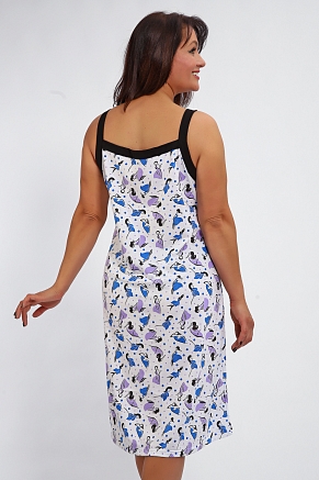 Женская ночная сорочка 88128 / сирень