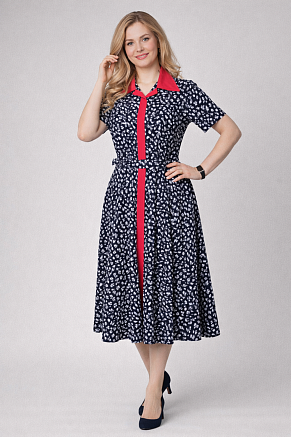 Женское платье 39065 / темно-синий