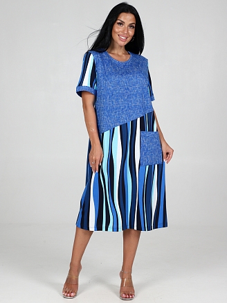 Женское платье Каприз ПлК-1544 / Голубая волна