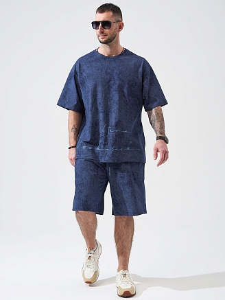 Мужской комплект "Винтаж" (бриджи) 2327-К / Синий