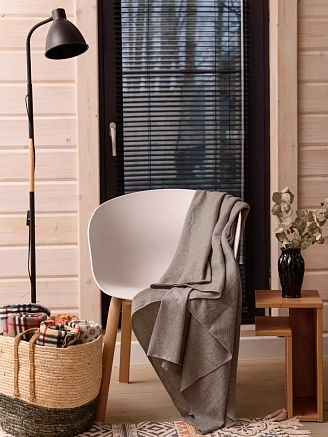 Плед флисовый арт. ПФ130 / Темно-серый