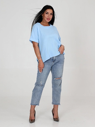 Женская футболка Джил / голубой