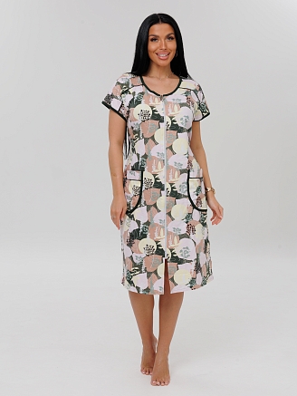 Женский халат Х-81(К) / Бежевый (пятна)