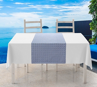 Скатерть-дорожка рогожка / Майолика 1