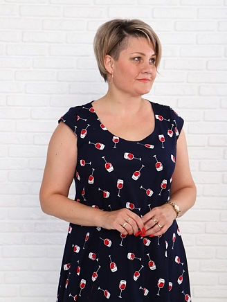 Женское платье П-8 / Бокалы