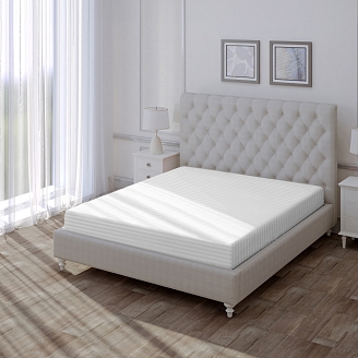 Простыня поплин "Волшебная Ночь" 180/215 / Теплый белый