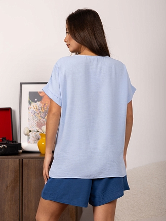 Женский костюм мод.2182/1 / Синий