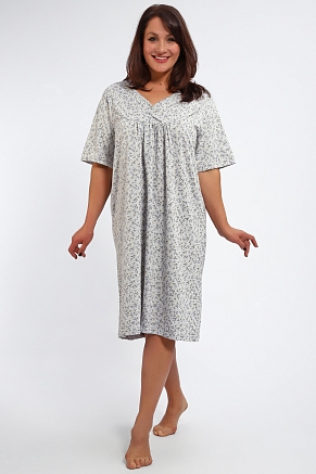 Женская ночная сорочка 88126 / серый