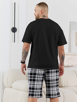 Мужской костюм Мишель-7 КП-169 / чёрный