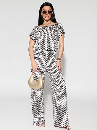 Женский комбинезон с брюками 2191/2 / Кремовый