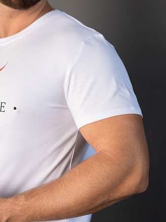 Мужская футболка мод.2164/1 / Белый