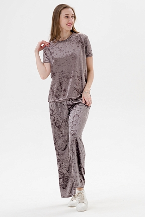 Женский костюм Леопард / Пурпурно-серый