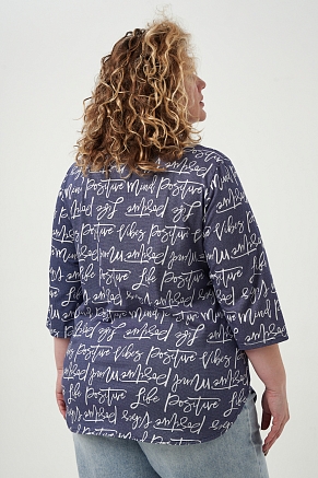 Женская рубашка 83605 / индиго