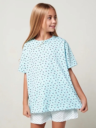 Детская пижама с шортами "Потеха" короткий рукав