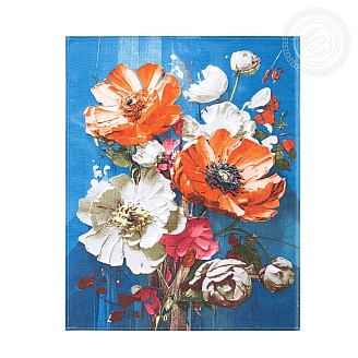 Набор из 3-х полотенец рогожка / Цветалина