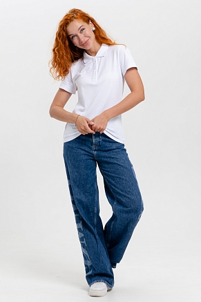 Женская футболка 14402 поло / белый