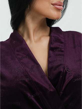 Женский халат Ирма / Баклажан