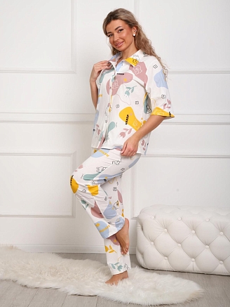 Женская пижама Лиадан / молочный