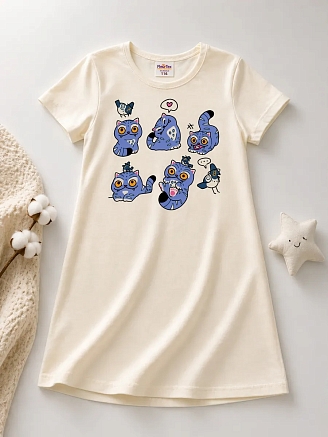 Детская сорочка "Тигрята" арт. дк373