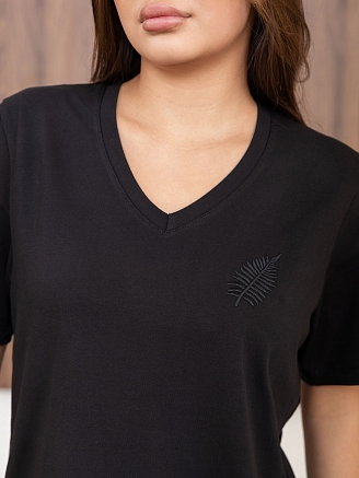 Женская футболка мод.2147/1 / Черный