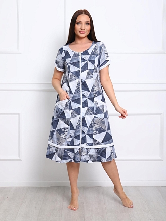 Женский халат Акация / серый