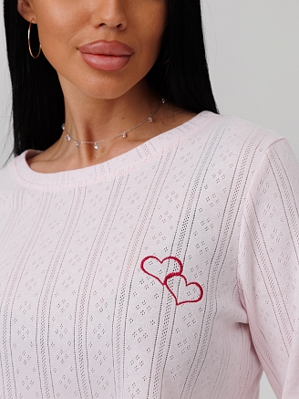 Женская пижама П-105(Трн риб) / Пудровый