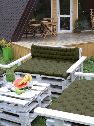 Матрас для садовой мебели / Хаки