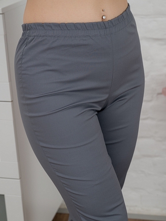 Брюки медицинские женские однотонные М-305-73 Элит-145 / Стрейч