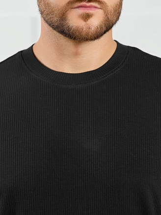 Фуфайка (футболка) мужская  Алессандро-1 / чёрный 