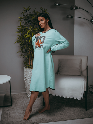 Женская сорочка Мелодия / Ментол