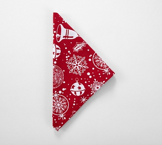 Полотенце вафельное кухонное / Снежинки 1