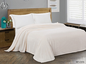 Плед велсофт №276 / Вирджиния молочный 