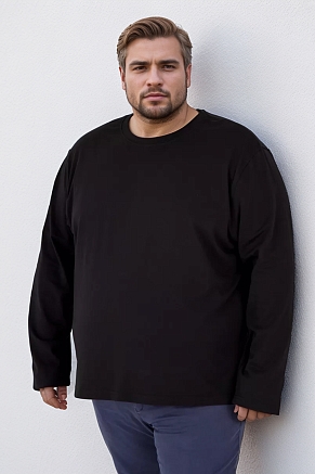 Футболка унисекс 14403 с дл.рукавом / черный