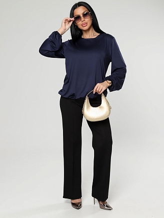 Женская блуза Мирея / темно-синий