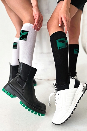 Детские гольфы Блэкдарк (набор 2 пары) / белый, черный