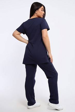 Женский костюм Герберы 646 / Темно-синий