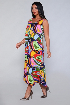 Женский сарафан Пикассо 724 / Мультиколор