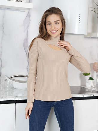 Женская водолазка Марсель / Бежевый
