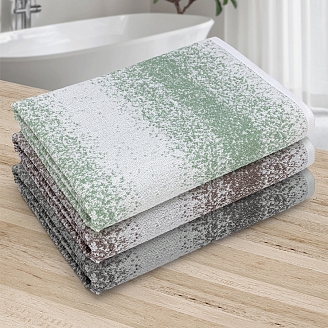 Махровое полотенце УЗБ Филидор м7805_26 / Темно-серый