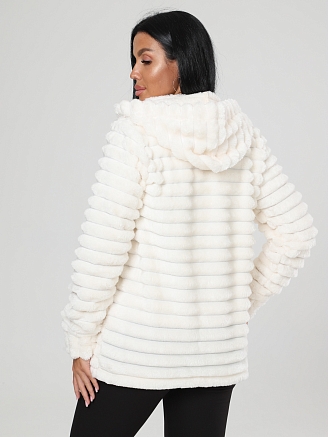 Женская толстовка ПОЛОСА КВФ-27 / Молоко