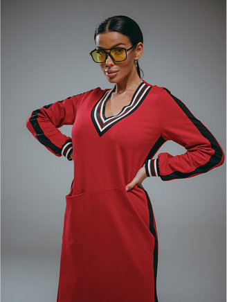 Женское платье Дебора / Алый