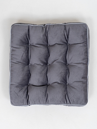 Подушка на стул с бортом / Графит