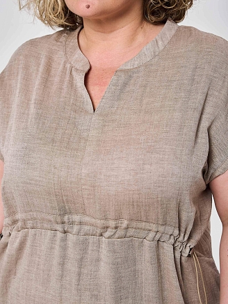 Женское платье "Эко-Муслин" 2478-Мус / Мокко