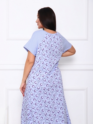 Женская ночная сорочка М-088 / верба серая