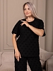 Женский костюм с брюками мод.2242 / Черный №4
