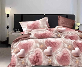 Постельное белье поплин Эксклюзив (молния) / Перламутр