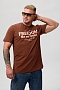 Мужская футболка 8503/1 / коричневый+Свобода