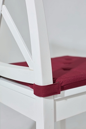 Подушка на стул Юстина / Бордовый