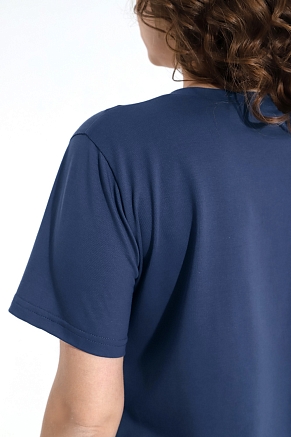 Женская футболка Базис-5 / индиго