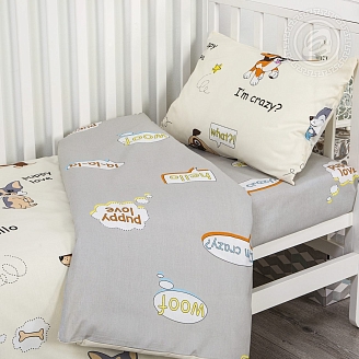 Постельное белье в кроватку поплин арт.922 Люси